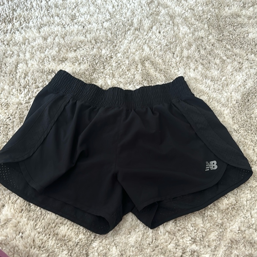 New Balance black athletic shorts